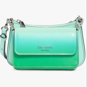 Kate Spade double up ombré saffiano leather crossbody bag